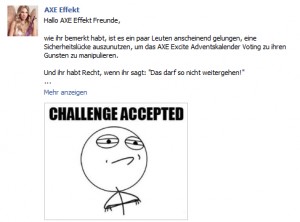 Challenge Accepted Axe